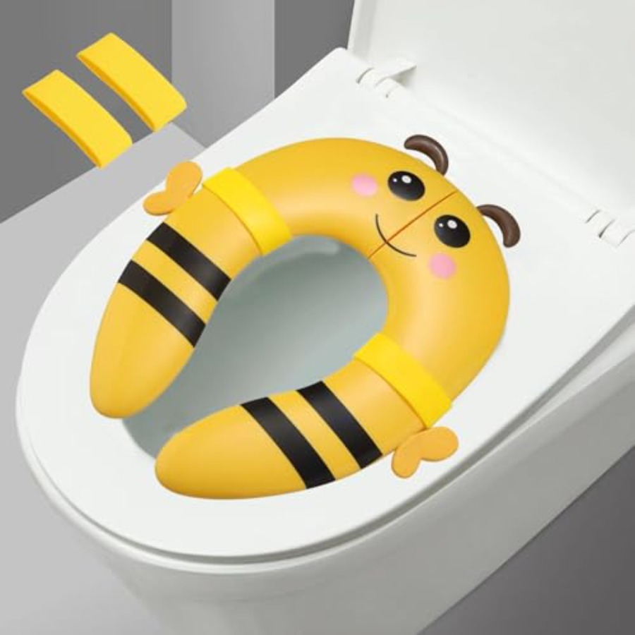 Toddler Potty Training Seat - Toilet Seat Cover Folding Travel Toilet