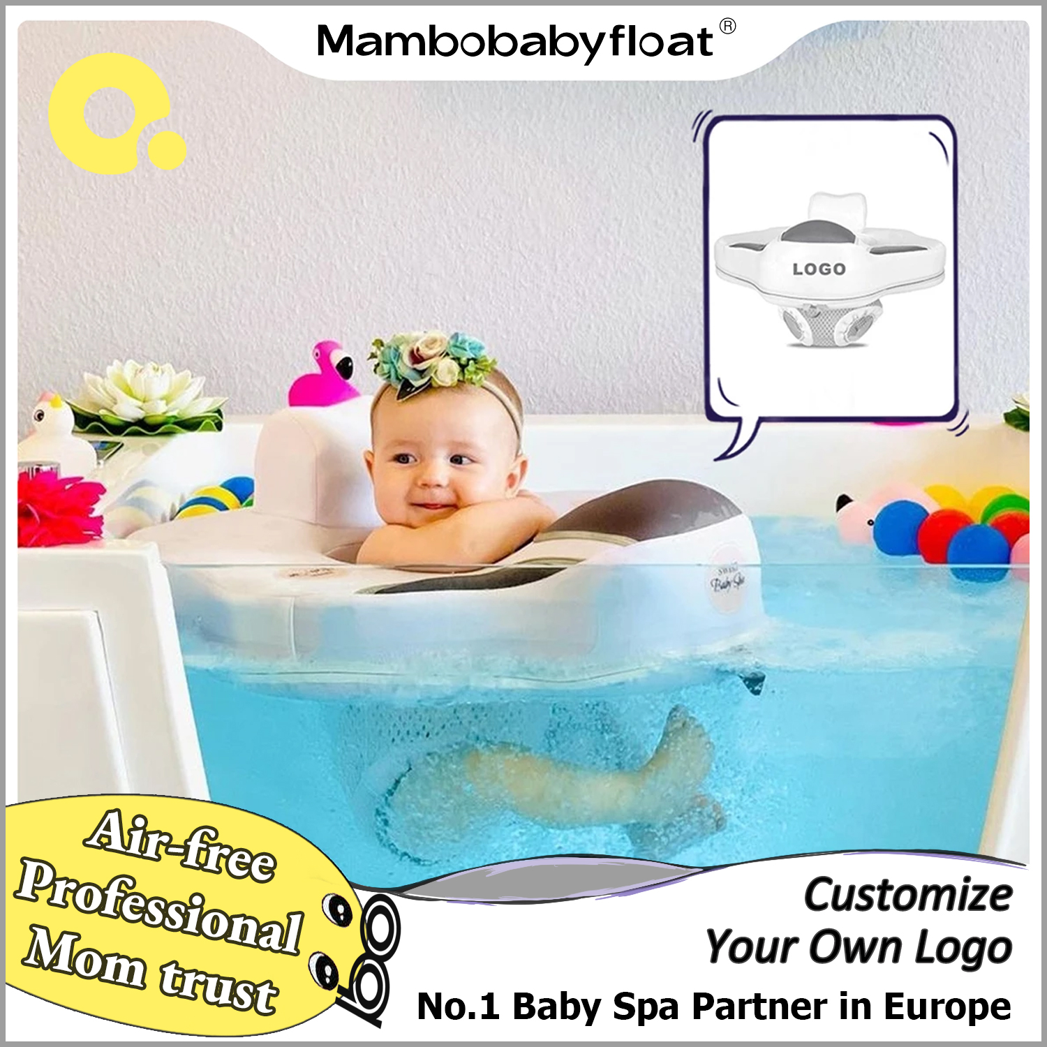 Baby Products Logo - Mambobaby Air-Free Baby Spa Customized Logo
