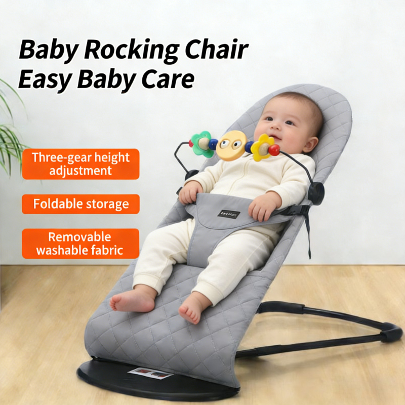 Baby Swing Bouncer - IMBABY Multi-Height Baby Rocker Foldable Swing