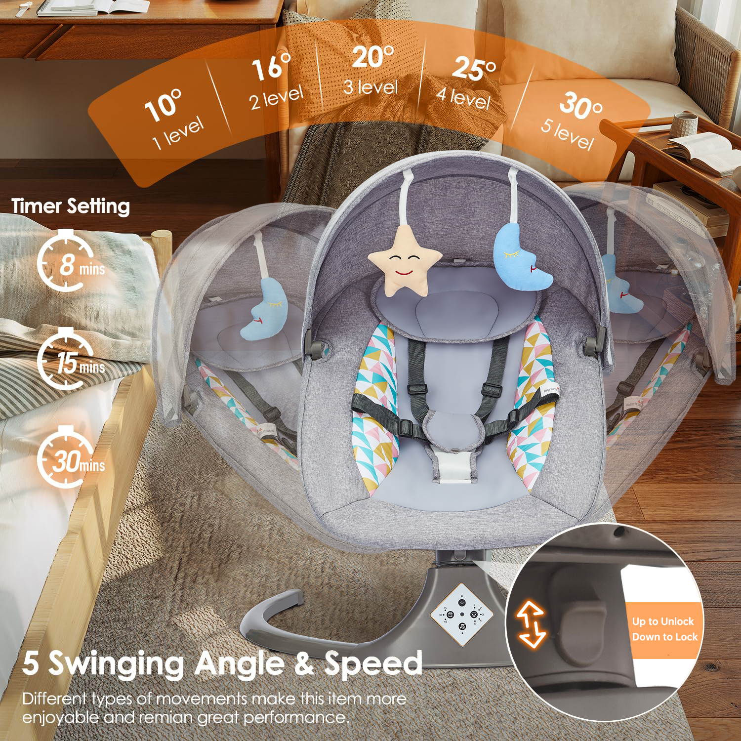 Remote Control Electric Baby S - Baby Swing Bouncer review and price