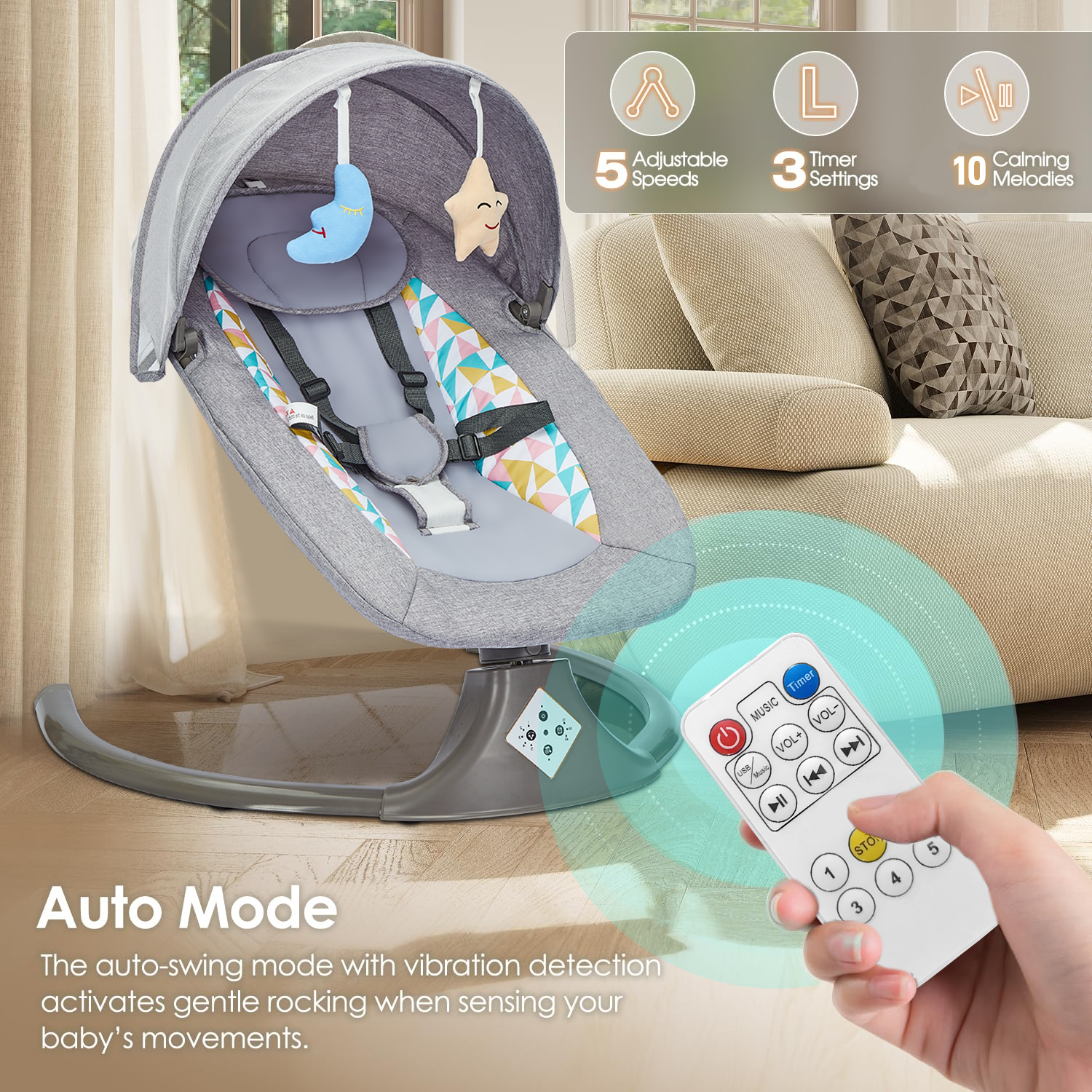 Remote Control Electric Baby S - Baby Swing Bouncer review and price