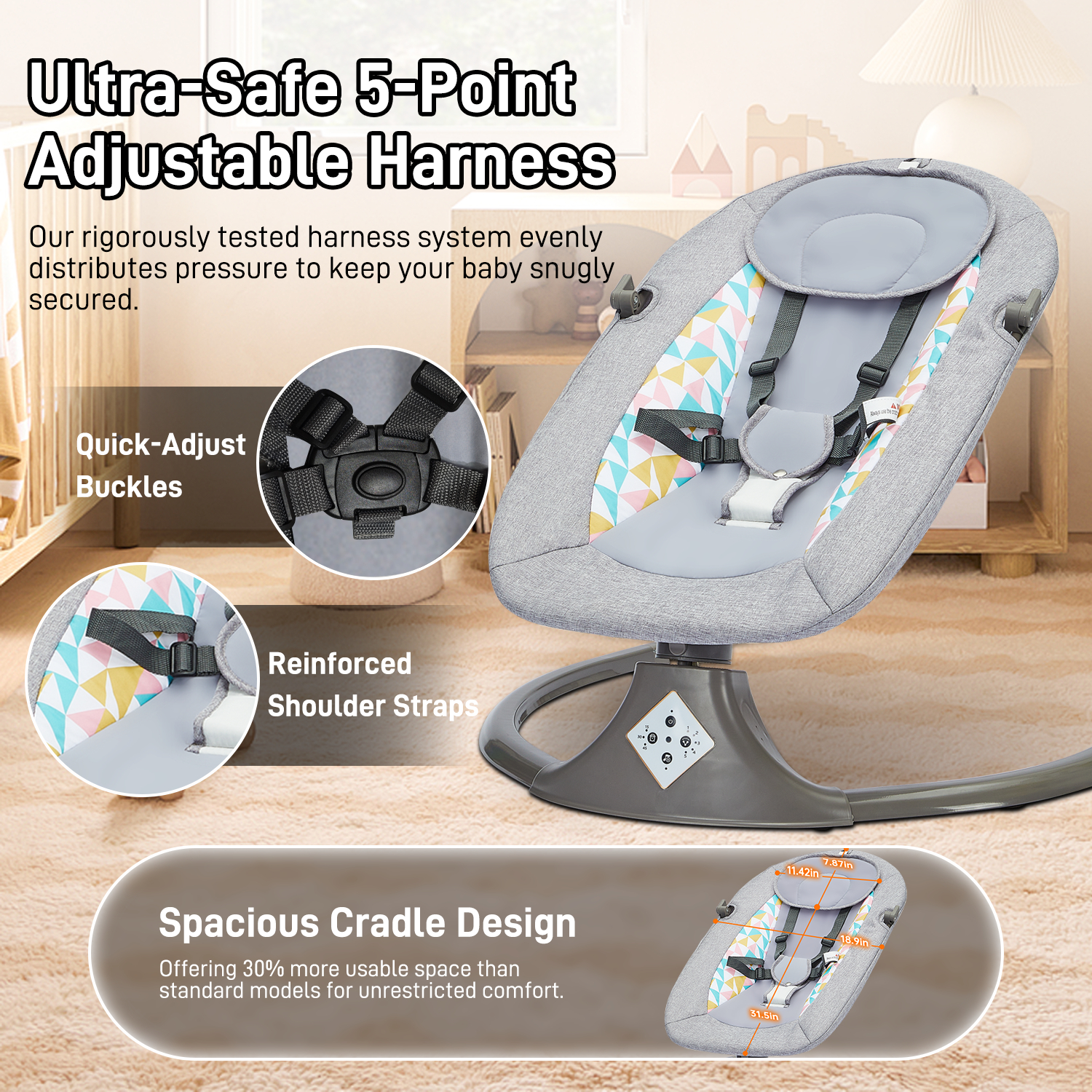 Remote Control Electric Baby S - Baby Swing Bouncer review and price