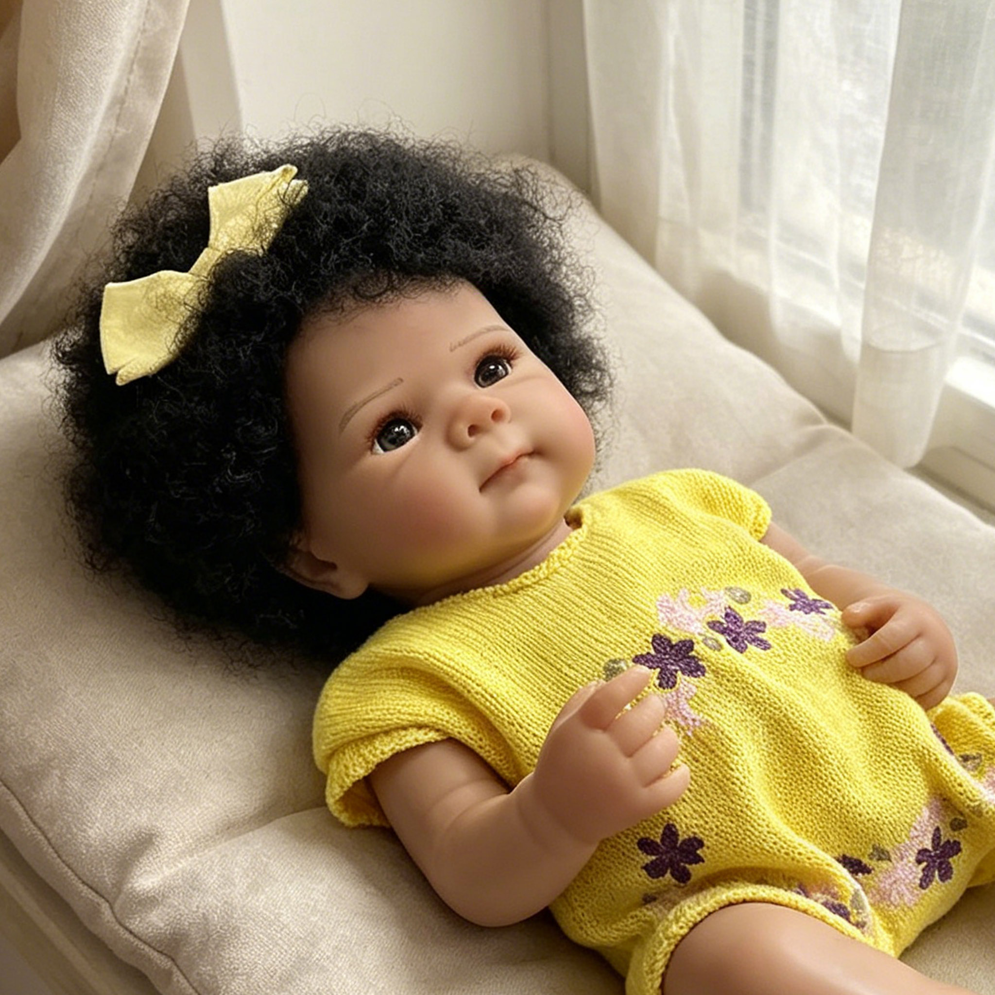 Dark Skin Full Vinyl Body Bett - Baby Products For Curly Hair review and price