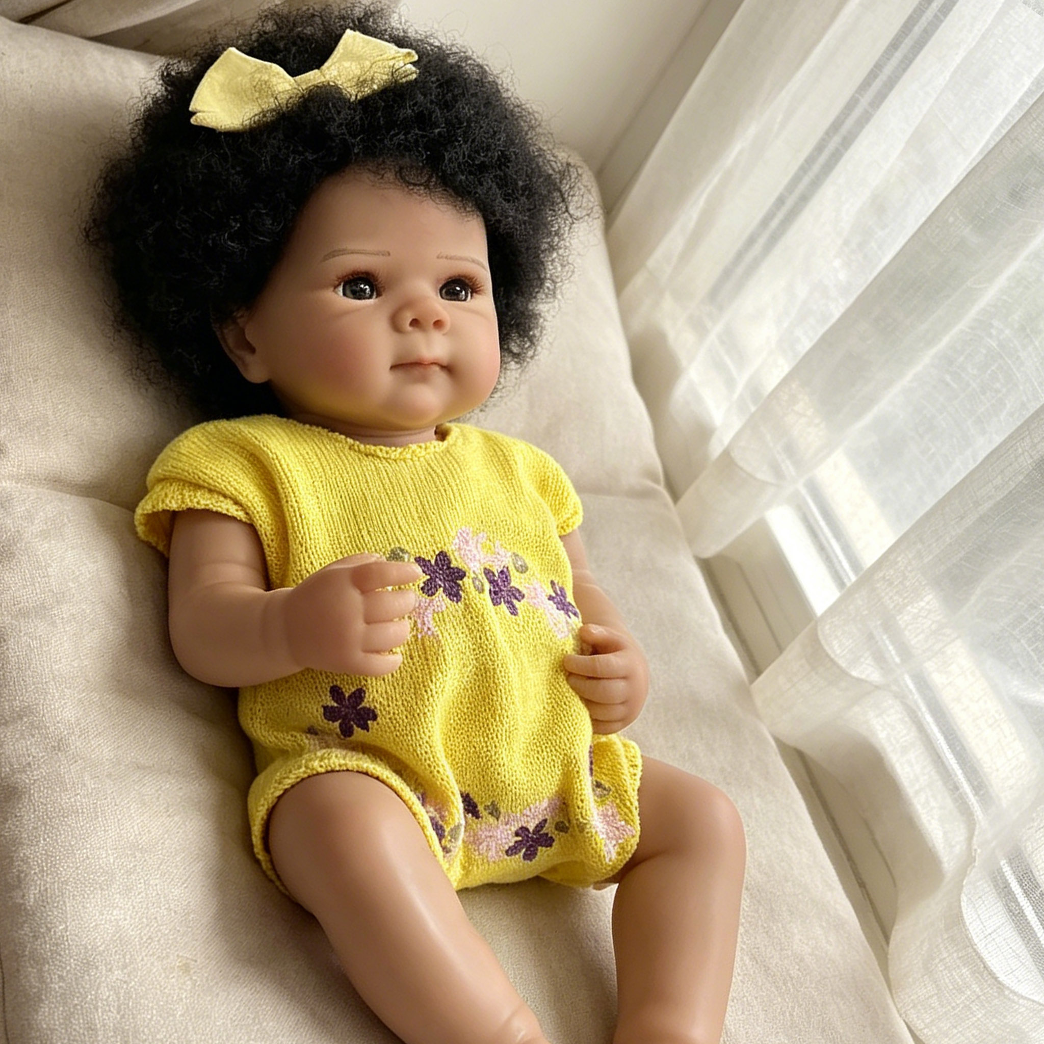 Dark Skin Full Vinyl Body Bett - Baby Products For Curly Hair review and price