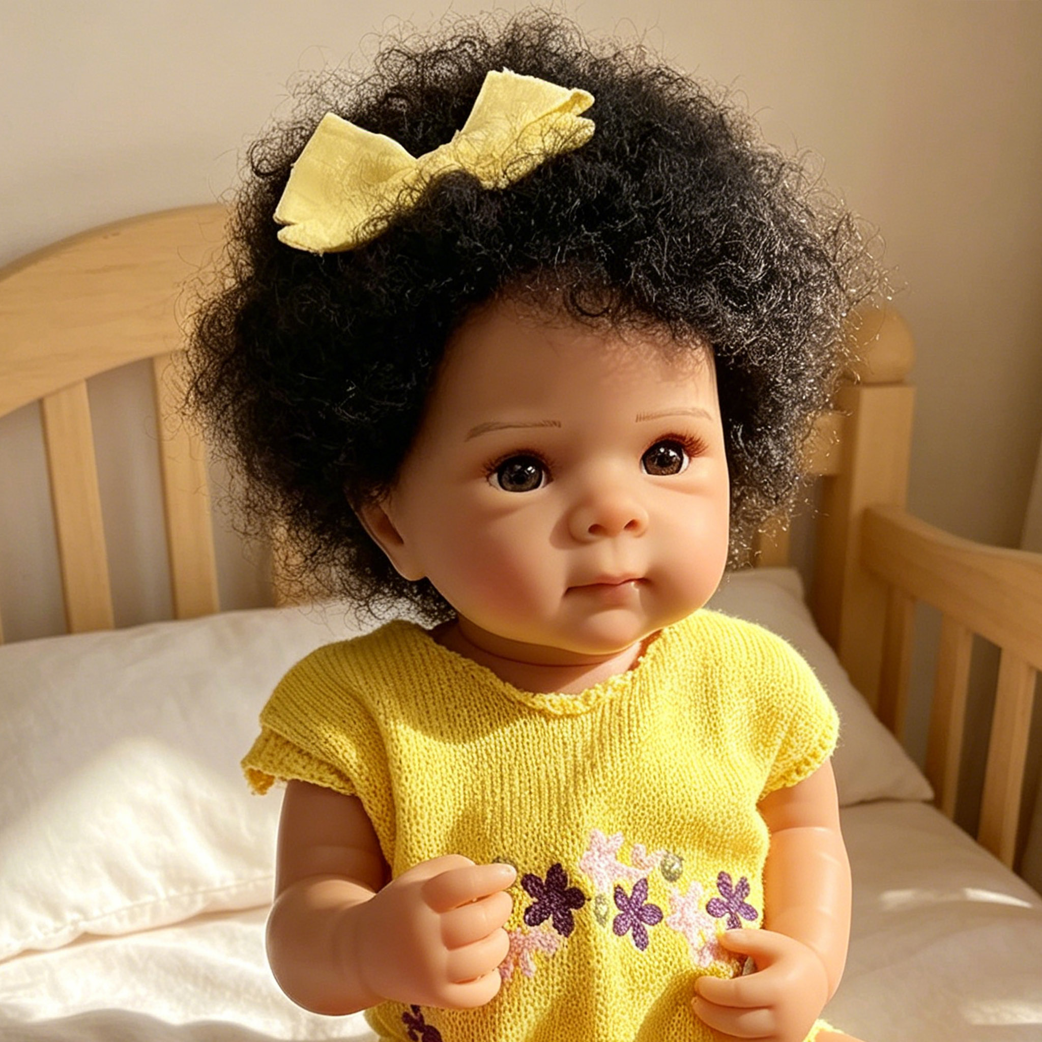 19inch Reborn Doll Dark Skin F - Baby Products For Curly Hair review and price