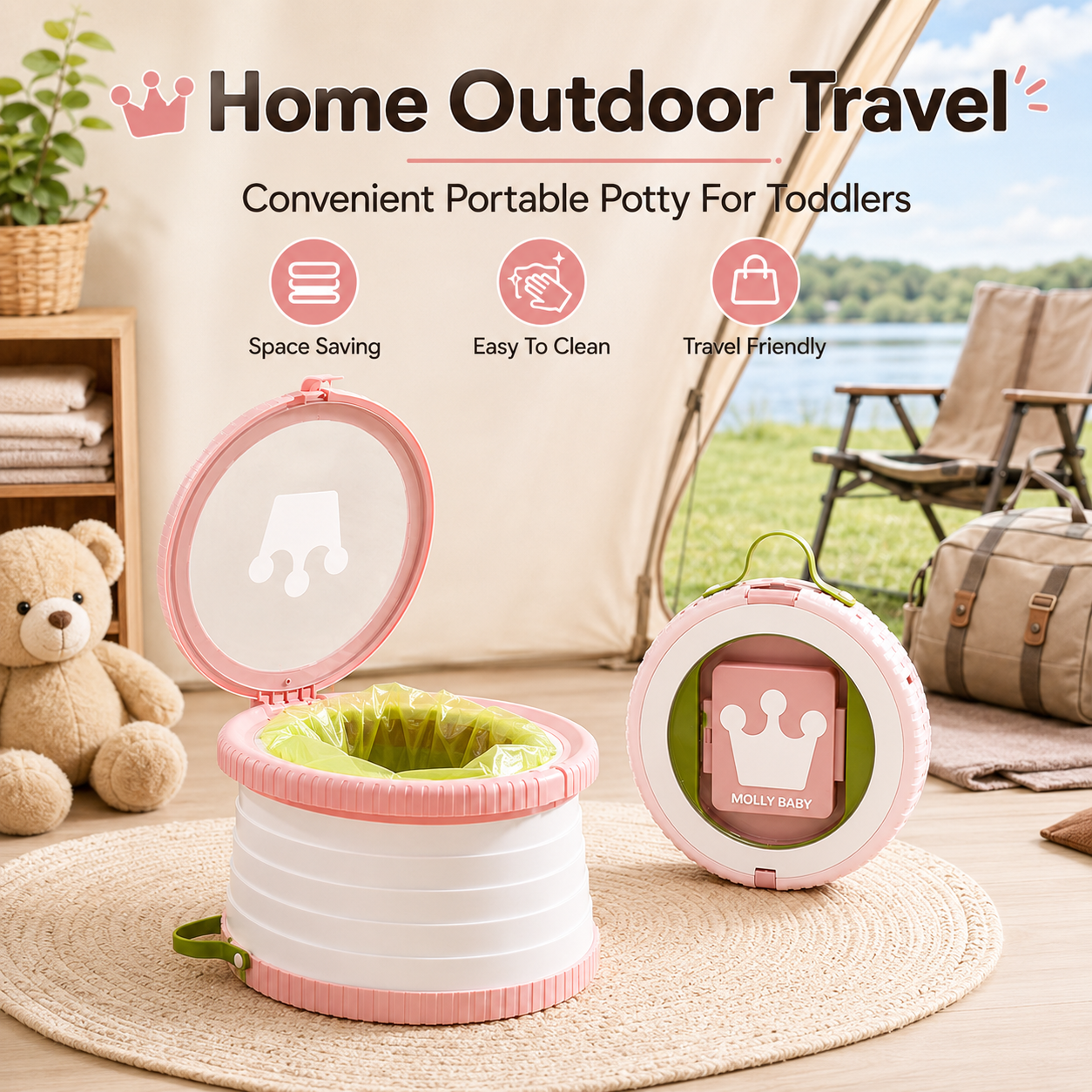Portable Folding Travel Potty  - Toddler Potty Training Seat review and price