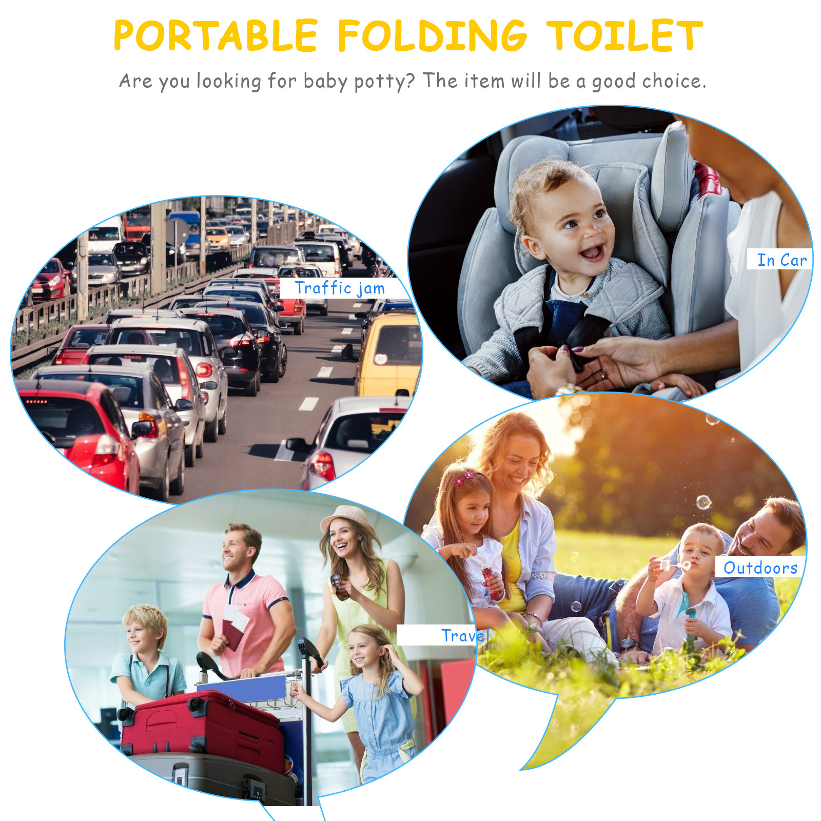 Portable Folding Baby Toilet C - Toddler Potty Training Seat review and price