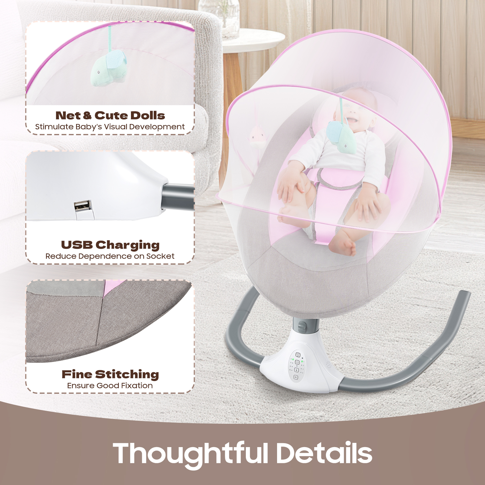 Baby Swings for Infants, Infan - Baby Swing Bouncer review and price