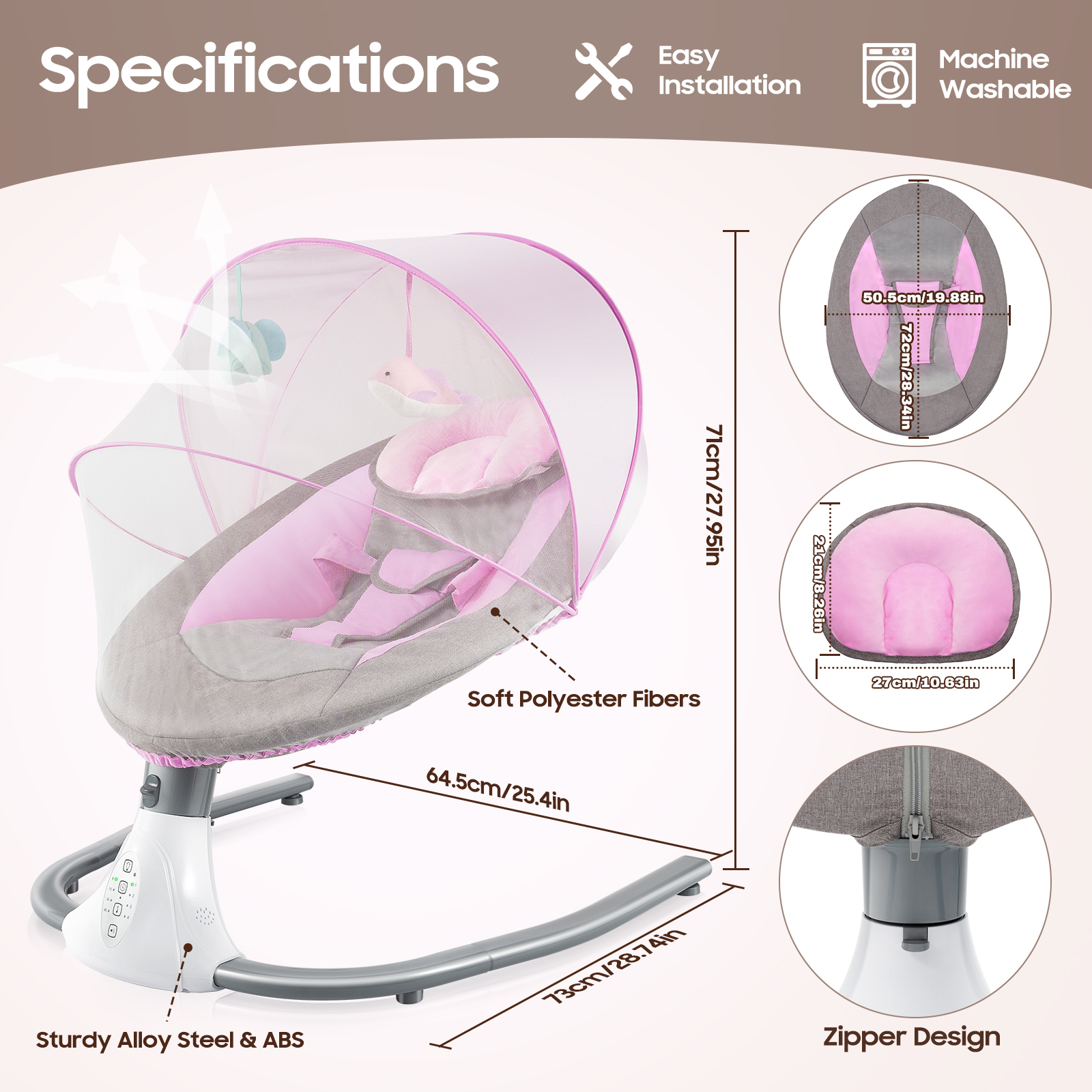 Baby Swings for Infants, Infan - Baby Swing Bouncer review and price