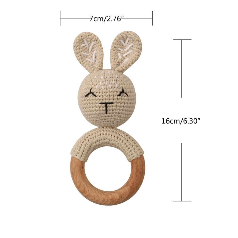 Bunny Baby Wooden Teether Croc - Baby Products Logo review and price