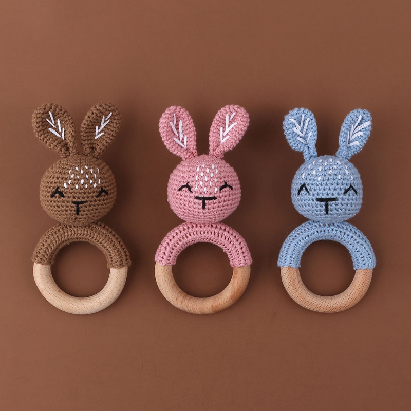 Bunny Baby Wooden Teether Croc - Baby Products Logo review and price