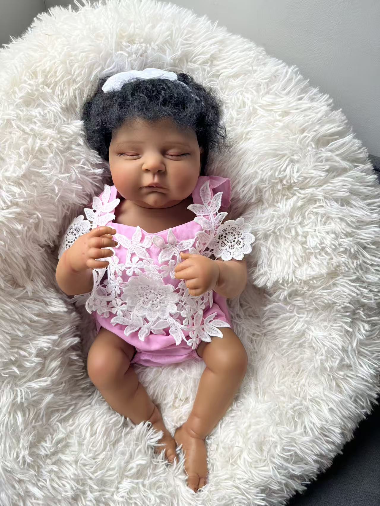 48CM Reborn Peaches Silicone B - Baby Products For Curly Hair review and price